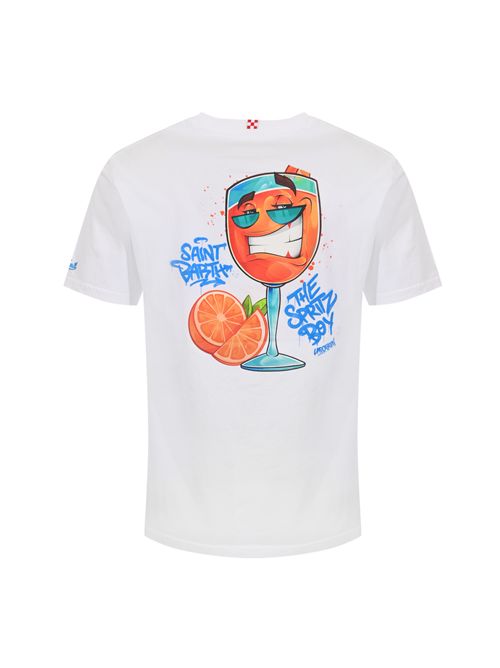 T-shirt Portland in jersey di cotone con stampa Spritz Boy Mc2 Saint Barth | PRL000204367L